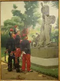Marius Roy, Monument to Fallen heros, (for restoration), Oil on canvas