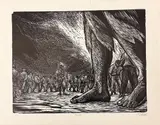 Arturo García Bustos, Carceles, circa 1955, Pencil numbered, titled and signed