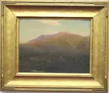 Landscape by American School, Oil on board, sold Sep 2023
