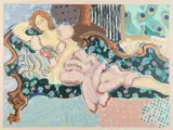 Ann Barbieri, Remembering, Limited edition serigraph with painted frame. #13/250