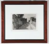 Charles A. Platt, 5 Rue du Mont Cenis, Etching on heavyweight laid paper