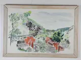 Prentiss Taylor, Towards Point at Rocks, 1957, Ink titled, dated and signed at base