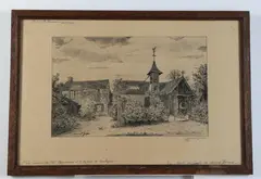 Marcel Jacque, La Maison de Th, Plate and pencil signed and pecil titled at base