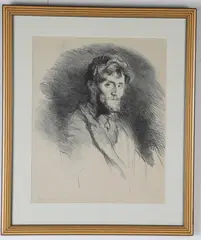 Henry de Groux, Maurice Dumont, Pencil notation "Etude de Groux