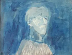 Luis Filcer, El Hombre de Papel, Gouache