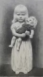 James Ormsbee Chapin, Little Girl with Doll, circa 1940, Pencil signed