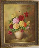 A.M. Sammartino, Summer Bouquet of Flowers, 1984, Oil on Canvas