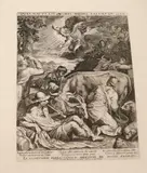 Aegidius Sadeler, The Annunciation to the Shepherds, Engraving after a painting by Jacobo Bassano (Venetian, 1510