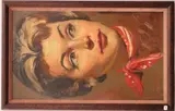 Carole Mathews from Girl of Summer by American School, 1995, Oil on board, offered Oct 2023