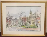 Lily Spandorf, 2Nd Street Se, Ink and watercolor on paper