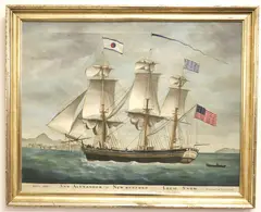 American School, The Ann Alexander Coming into Leghorn in 1807, Oil on canvas