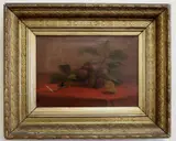 Still Life with Grapes by English School, Oil on canvas, sold Nov 2023