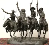 Frederic S. Remington, Coming Through the Rye, Incised signature on base. - Bronze