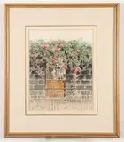 Nicholas Peter Scalise, Flowering Gate, Watercolor