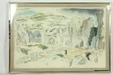 Prentiss Taylor, Chateau Feodal -- Les Baux, 1967, Ink dated and signed at base