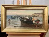 Otto Witte, Spring Afternoon by the Shore, Oil on canvas