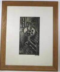 Sam Glankoff, Still Life, Pencil signed lower right-hand corner