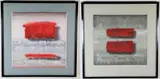 Sangeeta Reddy, Pair of Framed Abstracts, 1985, ARTIST PROFILE: Known primarily for her mixed media collages on paper and canvas