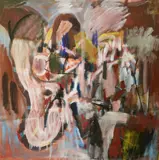 Elizabeth Vail, Congress at Work, Oil on canvas