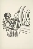 Hugo Gellert, Plate (folio 100) from "Capital" in Pictures, 1933, Limited edition lithograph from an illustrated book with sixty-two lithographs