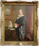 Portrait Of A Man In Military Uniform by British School, 1883, Oil on canvas, sold Dec 2023