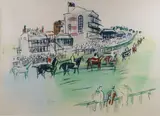 Raoul Dufy, Epsom, circa 1930, Stone lithograph, signed and titled in plate