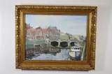 Russian School, View of Anichkov Bridge in Saint Petersburg, Oil on canvas