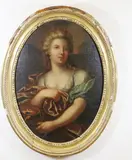 Portrait of a Young Lady by Italian School, Oil on canvas laid on board, sold Feb 2024