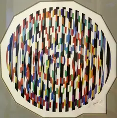 Festival I by Yaacov Agam, Ink signed (twice) lower right hand corner, sold Feb 2024