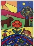 Holly Sue Buningh, Tropical Moose, 1988, Pencil numbered, titled, dated ("10/88") and signed at base