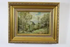 Frederic Yates, Spring Morning At Rydal, Oil on board