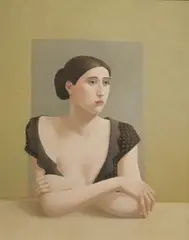 Alan Feltus, The Black Dress, 1979, Oil on canvas
