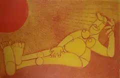 Sergio Gonzalez-Tornero, Sunbather, 1971, Pencil signed, numbered, and dated at base