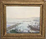 Jean-Eugène Bersier, le port d' alger au matin, Oil on canvas