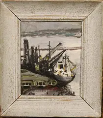 Algiers by French School, 1955, Oil on canvas, sold Feb 2024