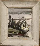 Algiers by French School, 1955, Oil on canvas, sold Feb 2024