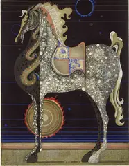 Tadashi Nakayama, Riding a Horse in the Afternoon, 1975, Pencil numbered, signed and dated at base