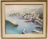 Lucien Delarue, Port De Nice, Oil on canvas