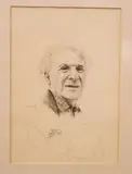 Jacques Combet, Portrait of Marc Chagall, circa 1960, Pencil signed upper left hand