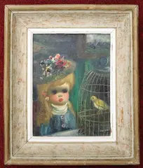 Jean Calogero, The Canary, Oil on canvas