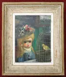 Jean Calogero, The Canary, Oil on canvas