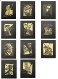 Piero Frasca, Set of Eleven Works, Mixed media on canvas