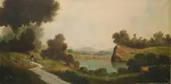 Toni Bordignon, Italian Landscape, Oil on canvas