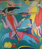 Mihail Chemiakin, Carnival at St, Pencil signed and numbered at base