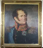 Continental School, Portrait of a General, Oil on canvas