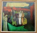 Dorothy Paris, Marrakesh, circa 1963, Oil on board