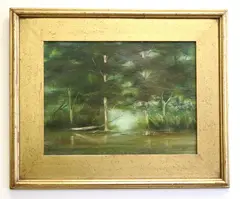 Chesapeake Bay's Wetlands by Susan L. Dashiell, 2009, Oil on board, sold Mar 2024