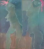 Dorothy Preston, Maidens, Oil on canvas
