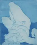 Paul Roberson, Parie Nude, 1968, Limited edition etching. "Artist proof." Pencil signed, titled and dated at base