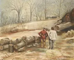 Mary Burkhart, After the Hurricane, Oil on board